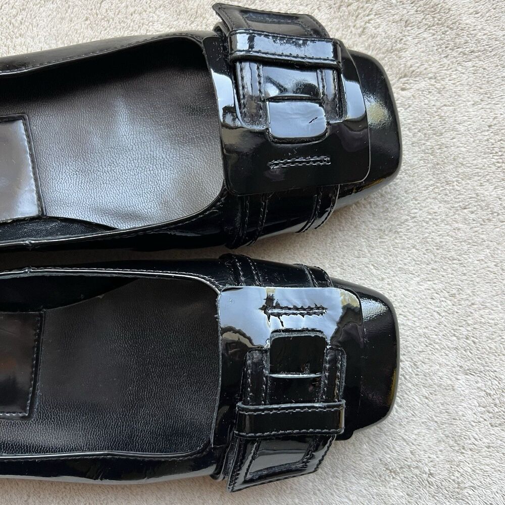 Hogl Black Patent Leather Ballet Flat‎ Women’s UK 4.5 US 7 Square Toe Classic